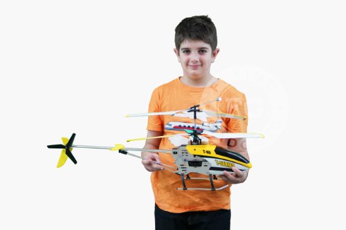 Large 3 Channel 2.4ghz Remote Control (RC) Gyroscope Helicopter For Adults & Children (Yellow)