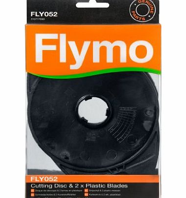 Genuine Flymo Disc and Plastic Lawnmower Blade Set FLY052