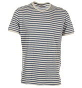 Stripe Tee Blue and White T-Shirt