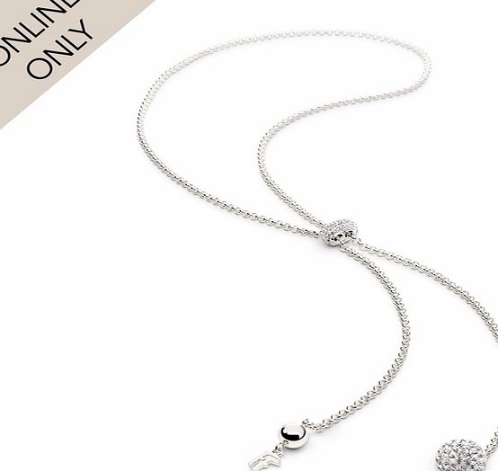 Folli Follie Bling Chic Necklace Sphere Silver