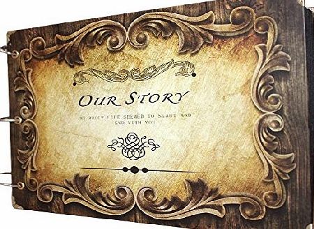 FOME Scrapbook Photo Album Anniversary Scrapbook DIY Photo Albums Vintage Style Recording Valentines Day Gifts Christmas Gift Inner Ring Our Story