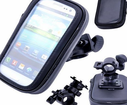 Waterproof Bicycle Handle Bar Case Rotating Holder For Apple iPhone 5/5S/5C 4/4S 3G/3GS Samsung Galaxy Ace S5830 S3 Mini i8190 Ace 2 i8160 S4 Mini i9190 S i9000 Nokia Lumia 520 Nokia Lumia 800 820 Son