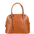 Fontanelli Stamped Italian Leather Handbag