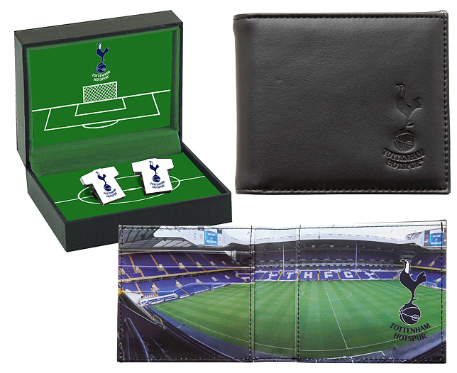 Cufflinks and Stadium Wallet - Tottenham Hot Spur - Buy Set Save andpound;5