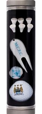 Gift Ideas - Official Manchester City FC Golf Accessories Gift Tube - A Great Present For Football Fans
