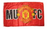 Football Gifts OFFICIAL MANCHESTER UNITED LARGE MUFC CREST 5FT X 3FT FLAG