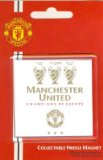 FOOTBALL MANIA OFFICIAL MANCHESTER UNITED FC 3 TIMES CHAMPIONS OF EUROPE FRIDGE MAGNET
