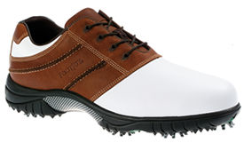 Contour Series White/Brown 54215 Golf Shoe