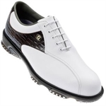 Footjoy Dryjoys Tour Golf Shoes - White/Brown