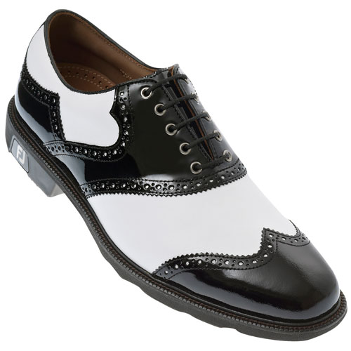 FJ Icon Golf Shoes White/Black Patent -