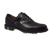 Footjoy FJ Icon Mens Golf Shoes - Black Smooth