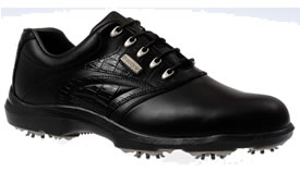 Footjoy Golf Shoe AQL Black/Black Croc #52752