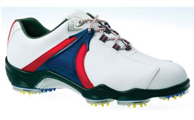 footjoy Golf Shoe DryJoys White/Blue/Red #53739