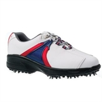 Junior Golf Shoe (White/Red/Blue) 45062-2