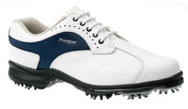 Ladies Golf Shoe Softjoys White/Blue #98498