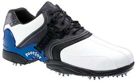 Footjoy LT Series White Smooth/Navy Tumbled/Black Smooth Underlay 54713 Golf Shoe