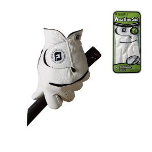 Footjoy WEATHERSOF MENS GOLF GLOVE Left Hand Player / Black / Small