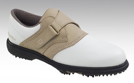 Womens eComfort White/Beige 98583k Golf Shoe