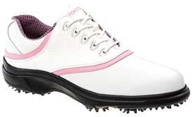 Womens eComfort White/White/Pink 98521 Golf Shoe