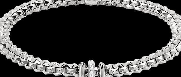Fope 18ct White Gold 0.10 Carat Diamond Set Wild