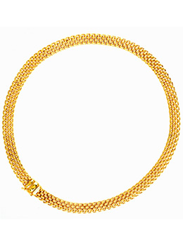 18ct yellow gold Profili necklet 590C
