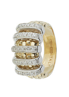 Maori 18ct Gold Diamond set Ring AN225BBR