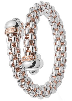 Twin by Fope Star Rose Gold Plated and Diamond