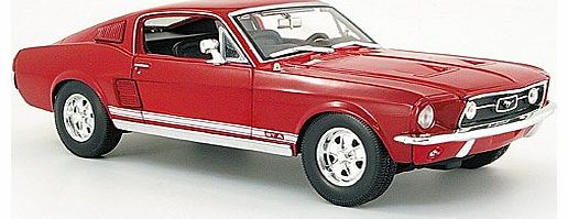 Mustang GTA Fastback, dark red , 1967, Model Car, Ready-made, Maisto 1:18