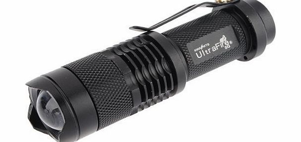 FordEx Group 7w 300lm Mini Cree Led Flashlight Torch Adjustable Focus Zoom Light Lamp