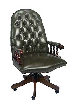 Admiral Leather Swivel Chair