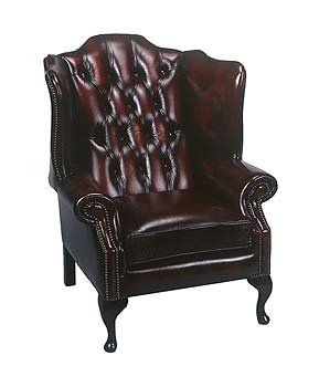 Forest Upholstery Limited Regency Leather Wing Armchair