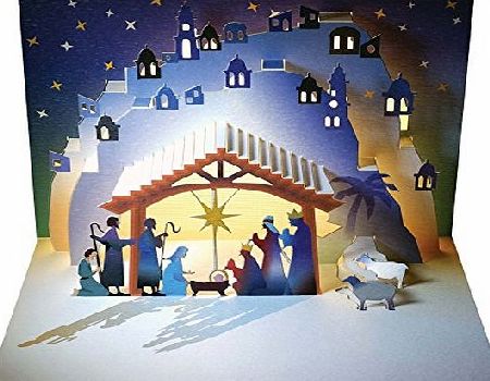 Forever Nativity Shepherds and Kings - Amazing Pop-up Card