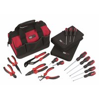 FORGE STEEL Pliers and Screwdrivers Set With Canvas Toolbag 15Pc