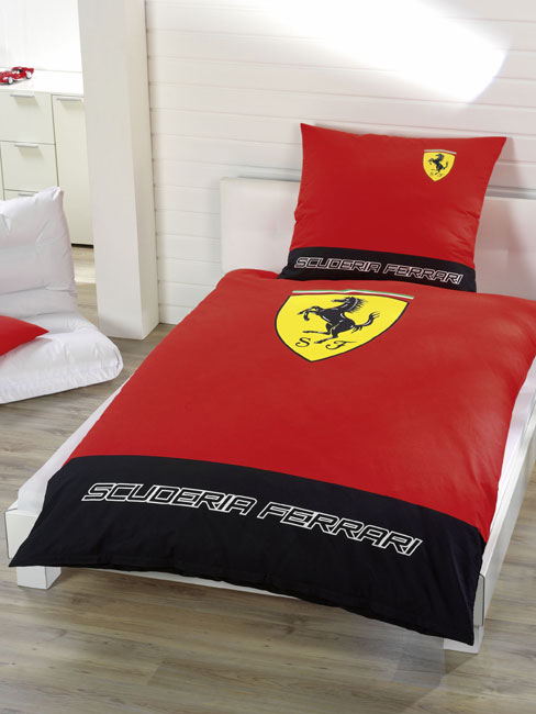 Formula One Racing Ferrari F33 Scuderia Logo Duvet Cover and