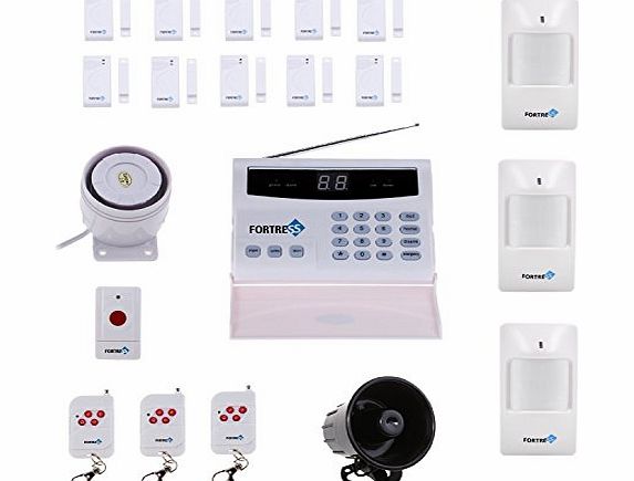 Fortress Security Store (TM) S02-B Wireless Home Security Alarm System DIY Kit with Auto Dial   Outdoor Siren