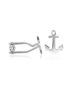 Anchor Sterling Silver Cuff Links
