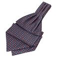 Forzieri Blue Sprinkled Pattern Pure Silk Ascot