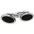 Forzieri Classic Sterling Silver Cuff Links