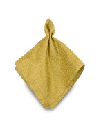 Forzieri Gold Woven Silk Pocket Square