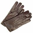 Men` Cashmere Lined Dark Brown Italian Leather Gloves