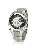 Forzieri Men` Stainless Steel Bracelet Chronograph Watch