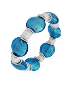 Forzieri Odette - Murano Glass and Sterling Silver Bead Bracelet