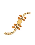 Forzieri Orange Swarovski Crystals Bracelet Dress Watch
