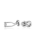 Forzieri Sheet Bend Knot Sterling Silver Cuff Links