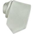 Solid Silver Childrenand#39;s Fine Silk Tie