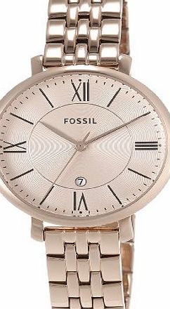 Fossil ES3435 Ladies Jacqueline Rose Gold Tone Steel Bracelet Watch