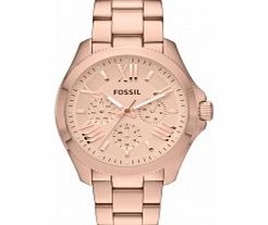Fossil Ladies Cecile Rose Gold Steel Chronograph