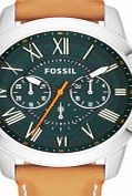 Fossil Mens Grant Chronograph Tan Leather Strap