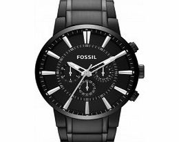 Fossil Mens Townsman Black Chronograph Watch