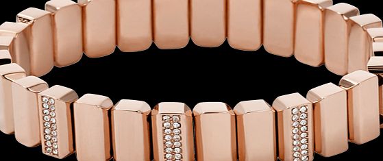 Fossil Vintage glitz stretch-bracelet in rose